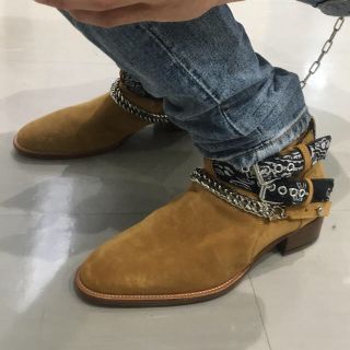 サンローラン(Saint Laurent)のAMIRI バンダナバックルブーツ(ブーツ)