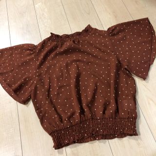 ダブルクローゼット(w closet)のドット 水玉 トップス ブラウス カットソー w closet(シャツ/ブラウス(半袖/袖なし))