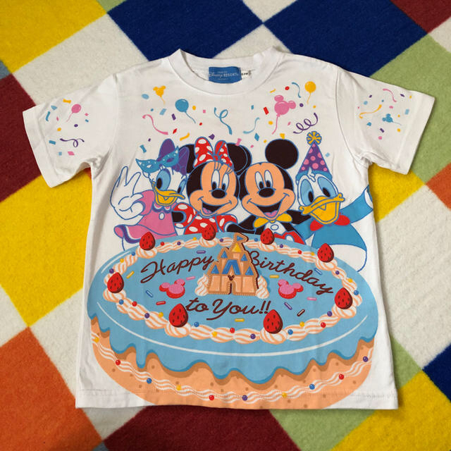 Disney ディズニー 誕生日 Tシャツ １２０サイズの通販 By ヤエ