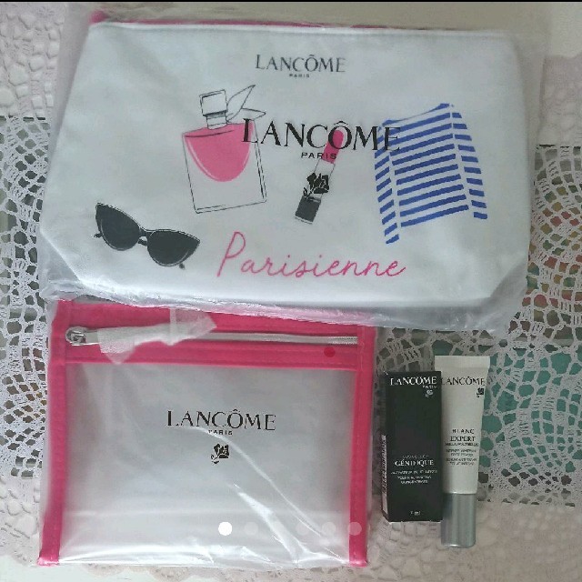 LANCOME(ランコム)のランコム★ポーチ×2・美容液 コスメ/美容のスキンケア/基礎化粧品(美容液)の商品写真