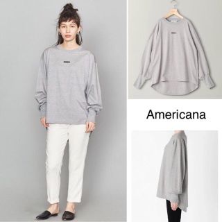 アメリカーナ(AMERICANA)の新品同様⭐️Americana／アメリカーナ ／ボリュームスリーブ プルオーバー(カットソー(長袖/七分))