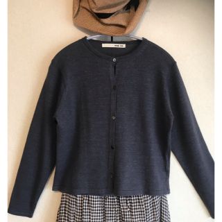 エヴァムエヴァ(evam eva)のエヴァムエヴァ カシミヤリネンカーディガン ♡ 新品(カーディガン)