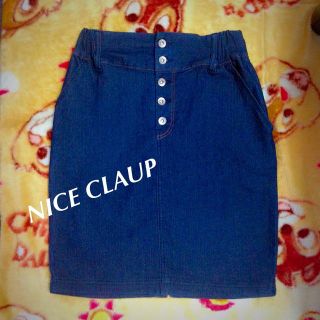 ナイスクラップ(NICE CLAUP)のNICE CLAUP♡ デニムスカート(ひざ丈スカート)