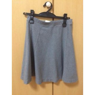 ユニクロ(UNIQLO)のグレー♡フレアスカート(ミニスカート)