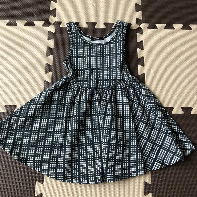 EMODA(エモダ)のEMODAチェックタンクトップワンピース100S キッズ/ベビー/マタニティのキッズ服女の子用(90cm~)(ワンピース)の商品写真