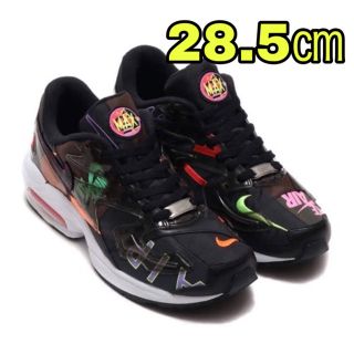 ナイキ(NIKE)のatmos × NIKE AIR MAX2 LIGHT “BLACK”(スニーカー)