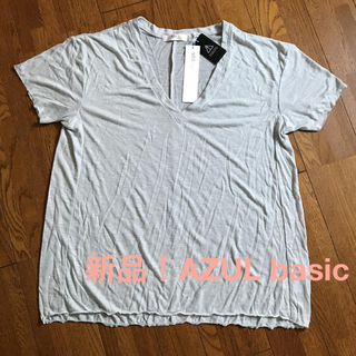 アズールバイマウジー(AZUL by moussy)の新品！AZUL basic☆ VネックTシャツ・M(Tシャツ(半袖/袖なし))