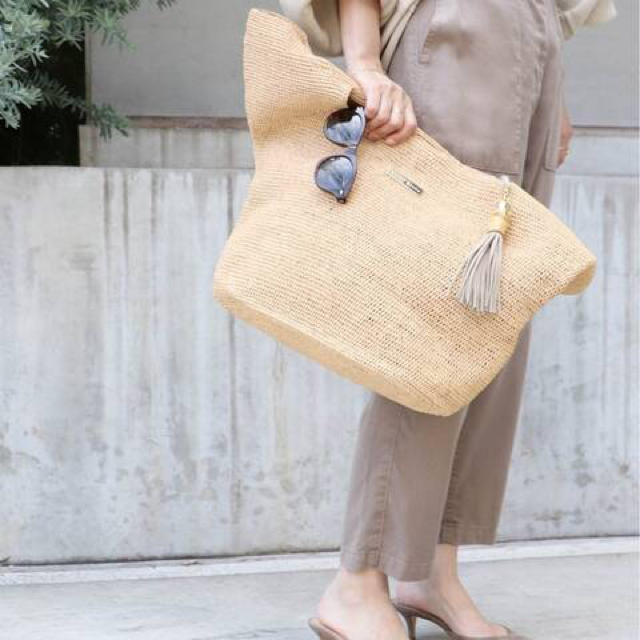 L'Appartement DEUXIEME CLASSE(アパルトモンドゥーズィエムクラス)のお値下げ♢♢ HEIDI KLEIN RAFFIA BAG ♢♢ レディースのバッグ(かごバッグ/ストローバッグ)の商品写真