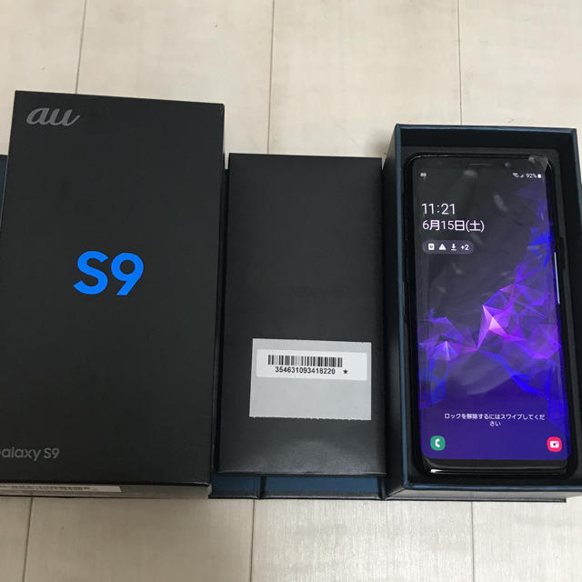 Galaxy S9 au SCV38 新品 SIMロック解除済 送料無料 スマホ/家電/カメラのスマートフォン/携帯電話(スマートフォン本体)の商品写真