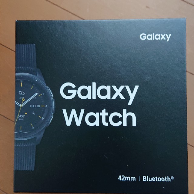 SAMSUNG(サムスン)のGalaxy Watch 42mm(中古、美品)消費税不要、カバー付き メンズの時計(腕時計(デジタル))の商品写真