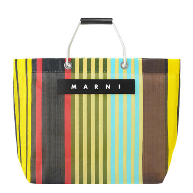 Marni(マルニ)のMARNI マルニ フラワーカフェ ストライプバック マルチイエロー レディースのバッグ(トートバッグ)の商品写真