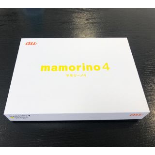 エーユー(au)の新品未使用品 au mamorino4 マモリーノ4 サニーイエロー ZTF32(携帯電話本体)