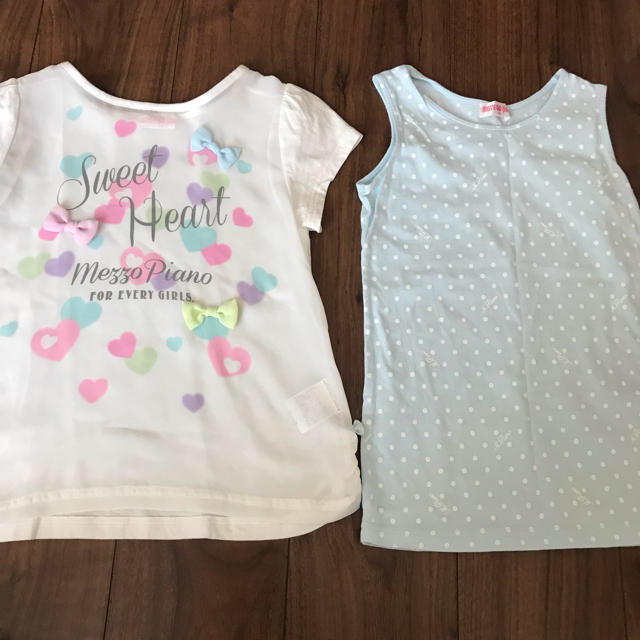 mezzo piano(メゾピアノ)のメゾピアノ  キッズ/ベビー/マタニティのキッズ服女の子用(90cm~)(Tシャツ/カットソー)の商品写真