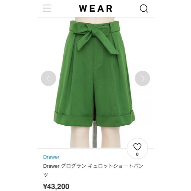 ［6/20までお値下げ］Drawer ドゥロワー  ショートパンツ スカート