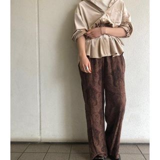 トゥデイフル(TODAYFUL)のTODAYFUL Paisley Rough Pants(カジュアルパンツ)