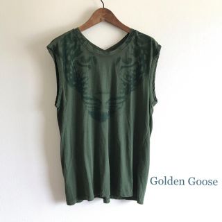 ゴールデングース(GOLDEN GOOSE)の極美品⭐️Golden Goose Deluxe Brand ノースリーブシャツ(Tシャツ(半袖/袖なし))