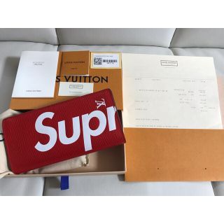 ルイヴィトン(LOUIS VUITTON)の【納品書原本付き】Louis Vuitton×supreme 長財布 新品未使用(長財布)