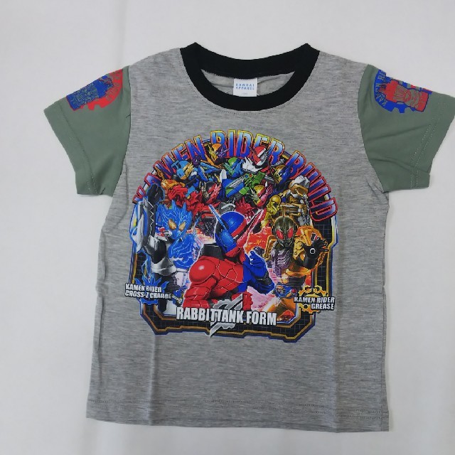 BANDAI(バンダイ)の仮面ライダービルドTシャツ キッズ/ベビー/マタニティのキッズ服男の子用(90cm~)(Tシャツ/カットソー)の商品写真