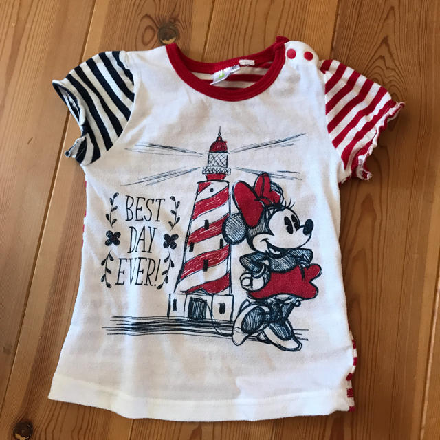 Disney(ディズニー)のキッズ Tシャツ ディズニー ミニー キッズ/ベビー/マタニティのキッズ服女の子用(90cm~)(Tシャツ/カットソー)の商品写真