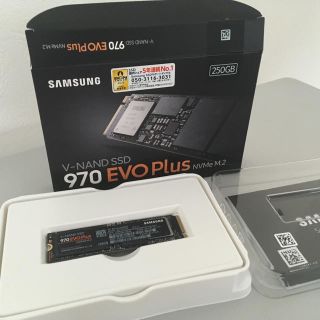 サムスン(SAMSUNG)のSUMSUNG 970 EVO Plus NVMe M.2 250GB(PCパーツ)