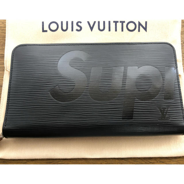 LOUIS VUITTON - 【本物 正規品 美品】LOUIS VUITTON×SUPREME 長財布