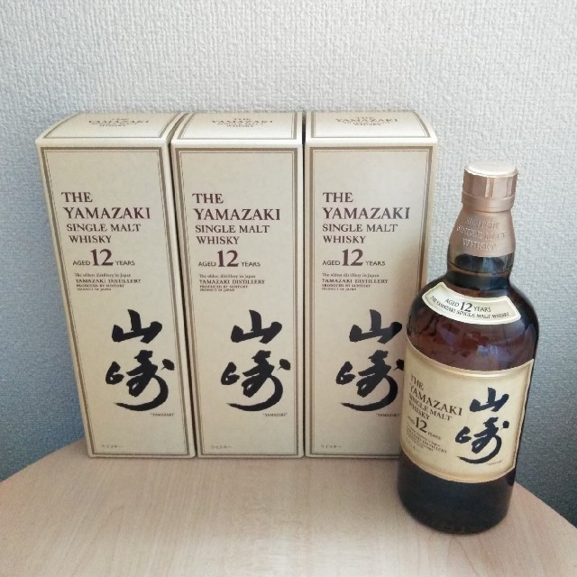 即納&大特価】 サントリー 山崎12年 ☆4本 700ml ウイスキー ...