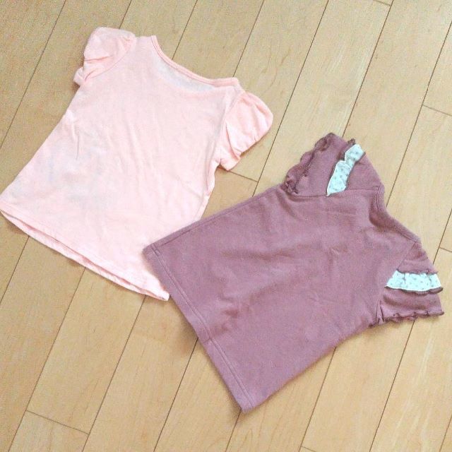 UNIQLO(ユニクロ)のレギンス　スパッツ　Tシャツ　セット　 キッズ/ベビー/マタニティのキッズ服女の子用(90cm~)(パンツ/スパッツ)の商品写真