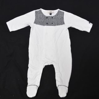 美品 アルマーニベイビー ARMANI BABY ロンパース 白 ホワイト 56(ロンパース)