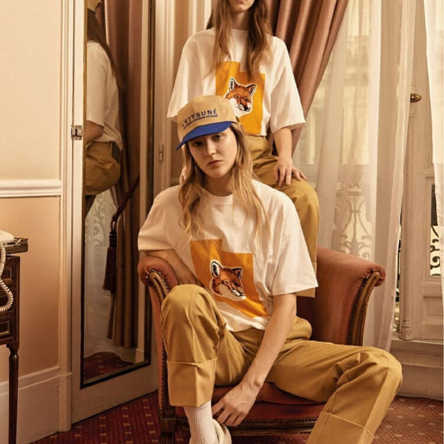 Ader error × maison kitsune コラボ Tシャツ