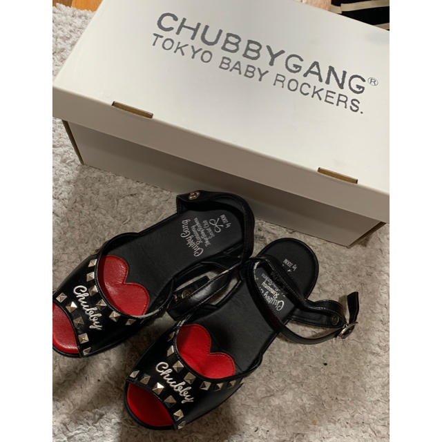 CHUBBYGANG(チャビーギャング)のUSEDチャビーギャングサンダル19cm(購入前要連絡) キッズ/ベビー/マタニティのキッズ靴/シューズ(15cm~)(サンダル)の商品写真