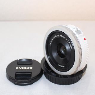 キヤノン(Canon)の❤️単焦点レンズに挑戦❤️Canon キャノン EF 40mm STM ホワイト(レンズ(単焦点))