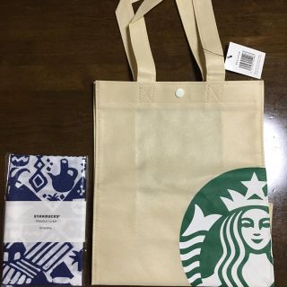 スターバックスコーヒー(Starbucks Coffee)のスターバックスコーヒーのバックとハンカチ(エコバッグ)