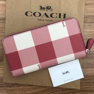 COACH - 新品!コーチ 長財布 ギンガムチェックの通販 by いつも