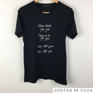 フーガ(FUGA)の美品 ゴスタールジフーガ 半袖Tシャツブラック サイズ46(Tシャツ/カットソー(半袖/袖なし))