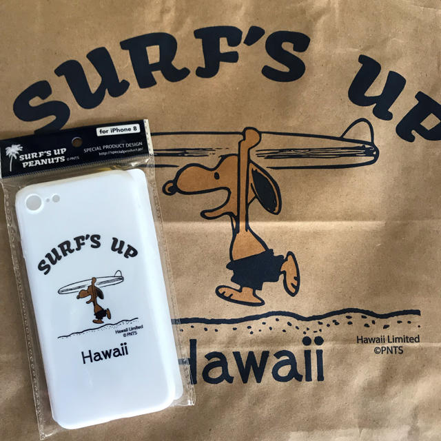 SNOOPY(スヌーピー)のHawaii 日焼けスヌーピー iphoneケース スマホ/家電/カメラのスマホアクセサリー(iPhoneケース)の商品写真