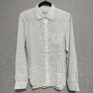 ムジルシリョウヒン(MUJI (無印良品))の無印良品　リネンシャツ　メンズ　Mサイズ(シャツ)