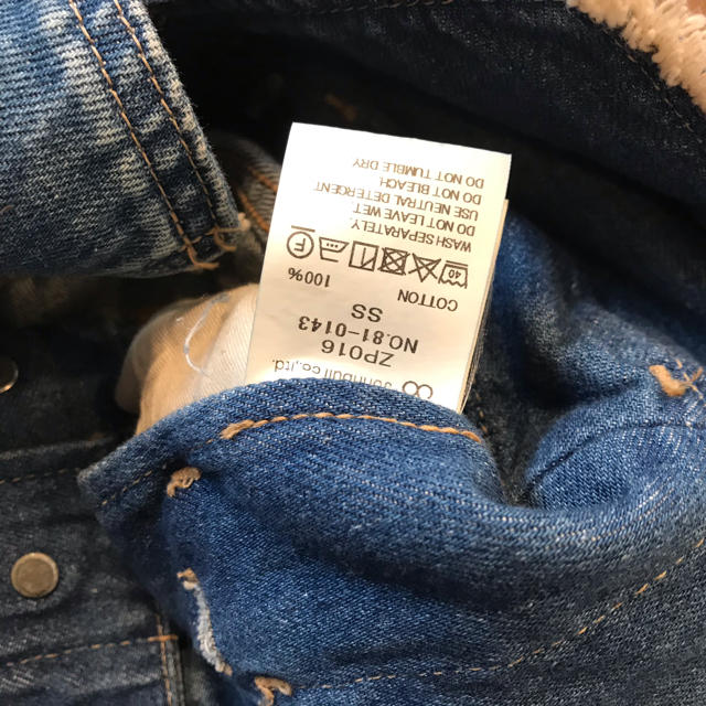 ジョンブル☆サスペンダー付きデニムワイドパンツ 2