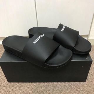 フィアオブゴッド(FEAR OF GOD)のFear Of God Essentials Slide Sandals 黒(サンダル)