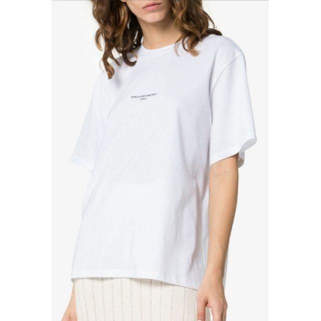 Stella McCartney(ステラマッカートニー)のステラマッカートニー ロゴ プリント Tシャツ White レディースのトップス(Tシャツ(半袖/袖なし))の商品写真