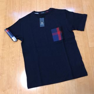 ブラックレーベルクレストブリッジ(BLACK LABEL CRESTBRIDGE)の新品 ブラックレーベルクレストブリッジ ネイビー CBチェック カットソー(Tシャツ/カットソー(半袖/袖なし))