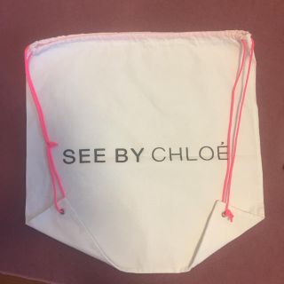 シーバイクロエ(SEE BY CHLOE)の美品 正規品シーバイクロエ保存袋2枚 1枚のみの販売可(ショップ袋)