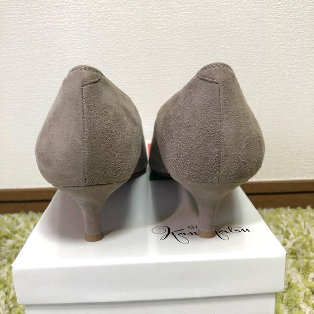 GINZA Kanematsu(ギンザカネマツ)のakyko様用 24cm 銀座かねまつ グレー スエード ポインテッドパンプス レディースの靴/シューズ(ハイヒール/パンプス)の商品写真