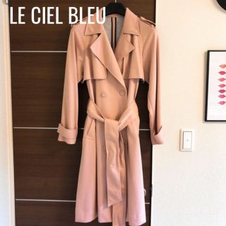 ルシェルブルー(LE CIEL BLEU)の美品☆ルシェルブルー スエット素材 ロングコート トレンチ(ロングコート)