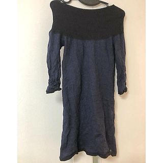 美品!アルマーニジーンズ ニットワンピース-