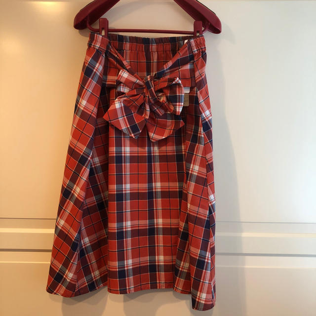 Ａラインのリボンスカート レディースのスカート(ロングスカート)の商品写真