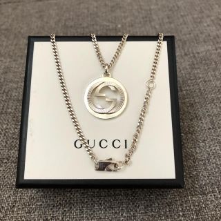 グッチ(Gucci)のGUCCI インターロッキング ネックレス ギョーシェ(ネックレス)