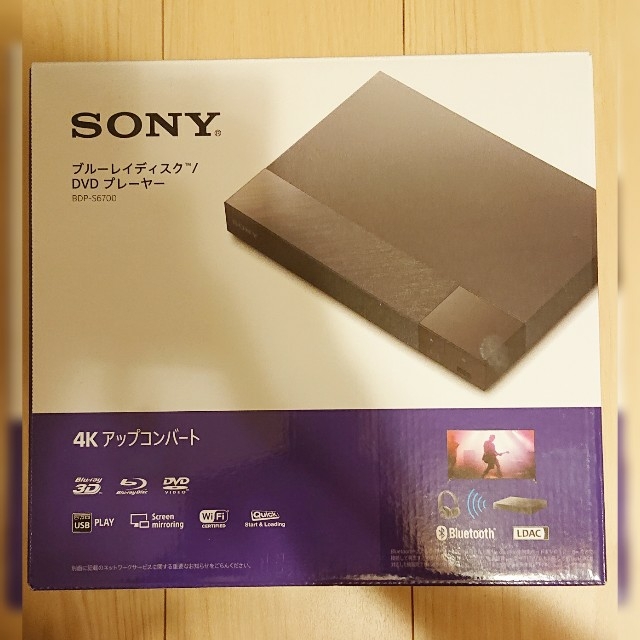 新品未開封☆ソニーBDプレーヤー【BDP-S6700】YouTube等対応