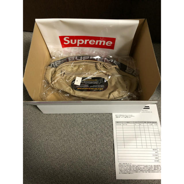 Supreme(シュプリーム)のSupreme Waist Bag Tan 18SS ウエストバッグ メンズのバッグ(ボディーバッグ)の商品写真