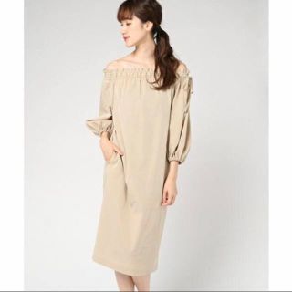 ルシェルブルー オフショルワンピース(ブルー・ネイビー/青色系)の
