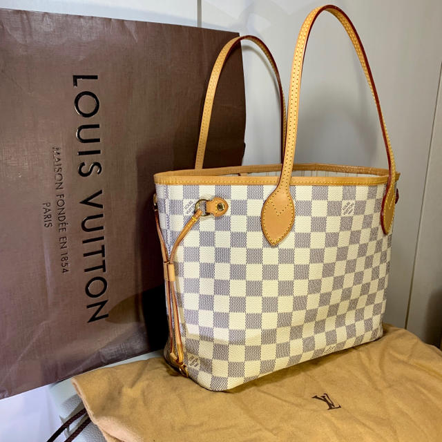 LOUIS VUITTON(ルイヴィトン)のルイヴィトン アズール ダミエ  PM ネヴァーフル 美品 レディースのバッグ(ハンドバッグ)の商品写真